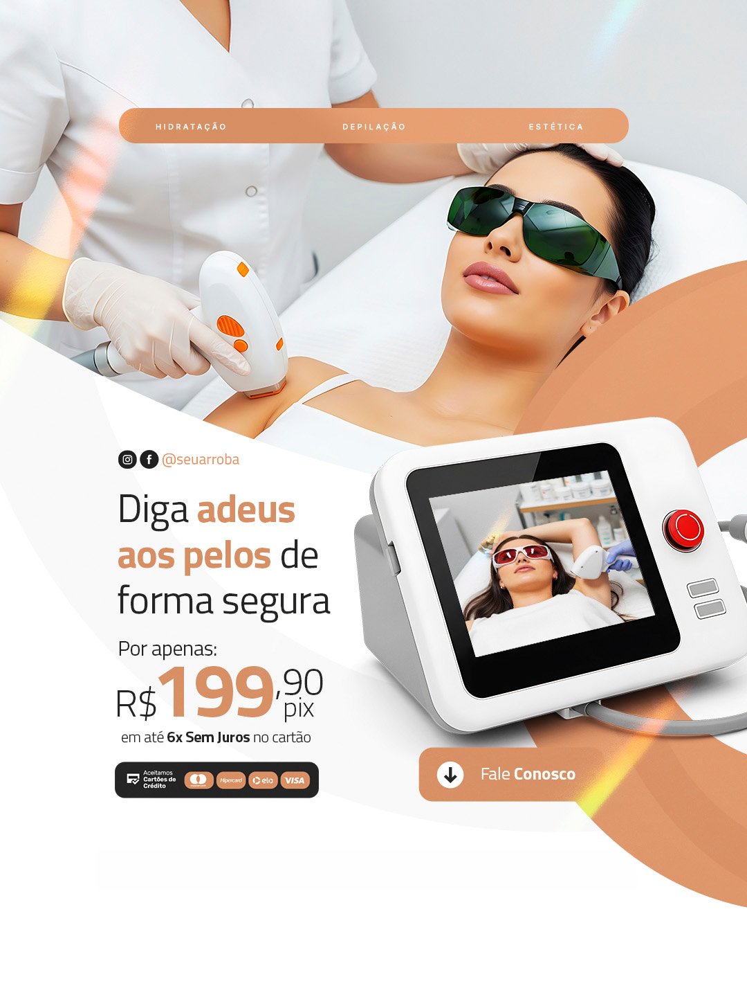 Criativo antes e depois