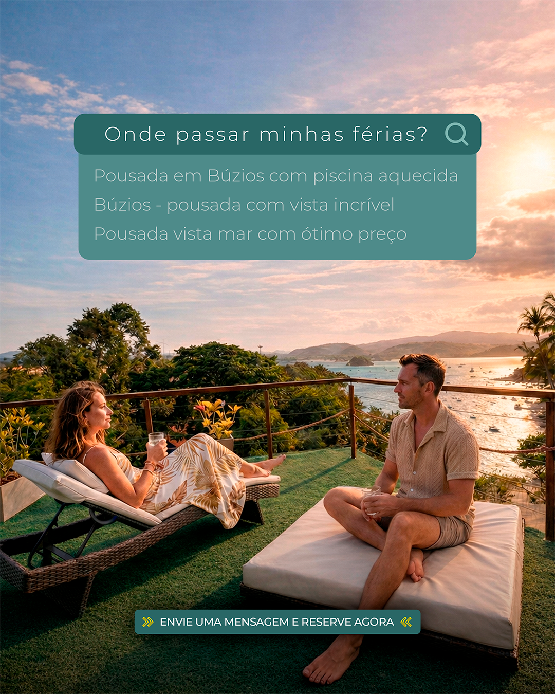 Conteúdo orgânico pousada